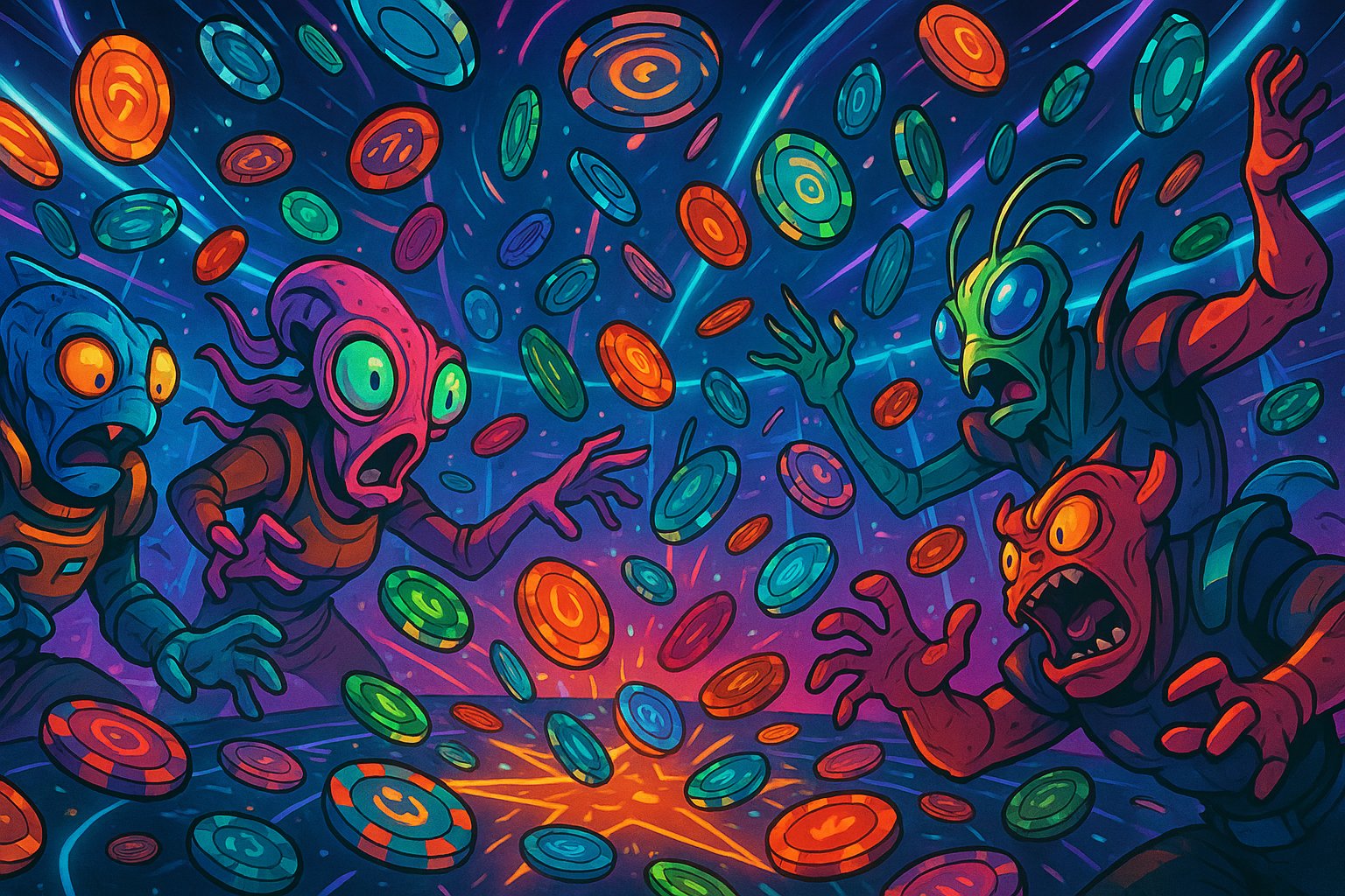 Ilustrasi permainan ikan untuk pengguna dewasa